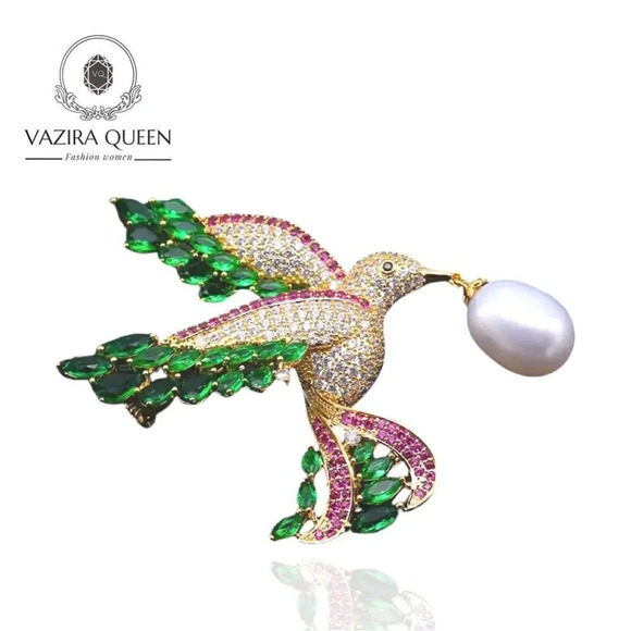 VQ Bird Brooch - Picture 1 of 5